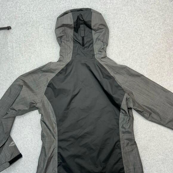 Columbia Omnitech Hooded Jacket Black Gray Women's Large - Picture 6 of 15